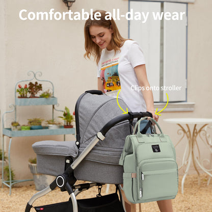 Pomelo Best Wickelrucksack macaron mit wasserdichter Wickelunterlage