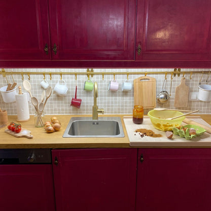 CULIMI Holzbackbrett Teigbrett – grosses Nudelbrett 70x50 cm