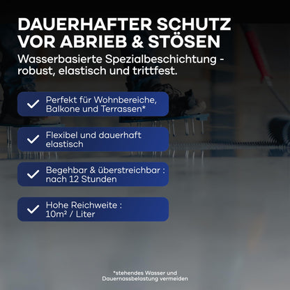 Plid Flüssigkunststoff Silbergrau 2,5 L – Betonfarbe innen & aussen