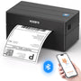 MUNBYN Thermo-Etikettendrucker Bluetooth 130B für Versandetiketten, Gehäuse in Schwarz