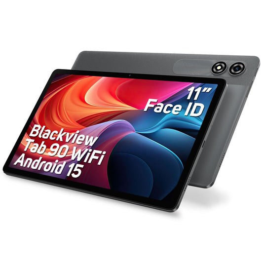 Blackview Tab90 WiFi Android 15 Tablet – 11 Zoll 128GB. Schwarzes Tablet für Web, Apps und Medien.