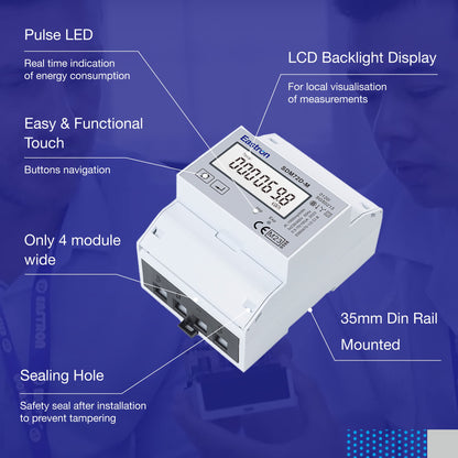 SDM72DM-V2 3-Phasen Zweirichtungs-Drehstromzähler Modbus