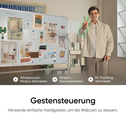 Insta360 Link 2 4K AI Webcam - Stativ Bundle für PC/Mac