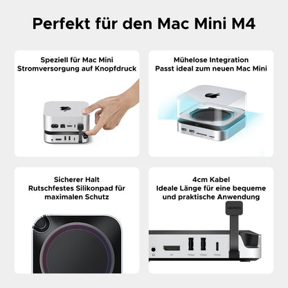 UGREEN Mac mini M4 Dock - DP 4K@240Hz, SSD & Dual-Monitor