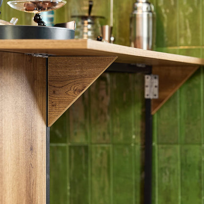 SoBuy FWT98-PF Bartisch – erweiterbar, Industrie-Design