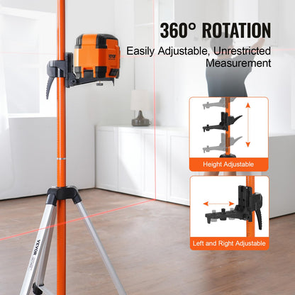 VEVOR Laserstativ SP-1, Aluminium, höhenverstellbar 1040-3400 mm