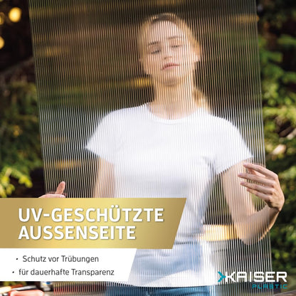 KAISER PLASTIC® Xtra Strong PC Gewächshausplatten 12er Set 6mm