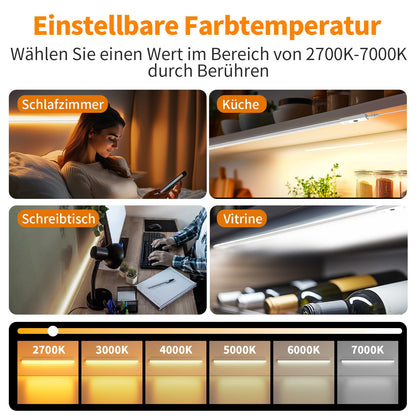 SIBI LIGHTING LED Unterbauleuchte NC301, 1 m, dimmbar, 2 Stück
