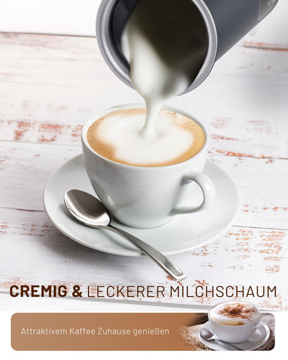 SIMPLETASTE Milchaufschäumer elektrisch 4-in-1 mit LED-Display
