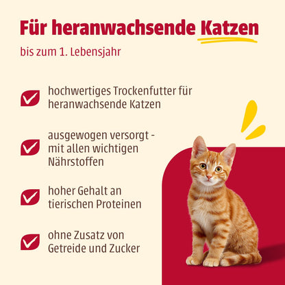 animonda Carny Kitten Trockenfutter mit Huhn, getreidefrei, 10 kg