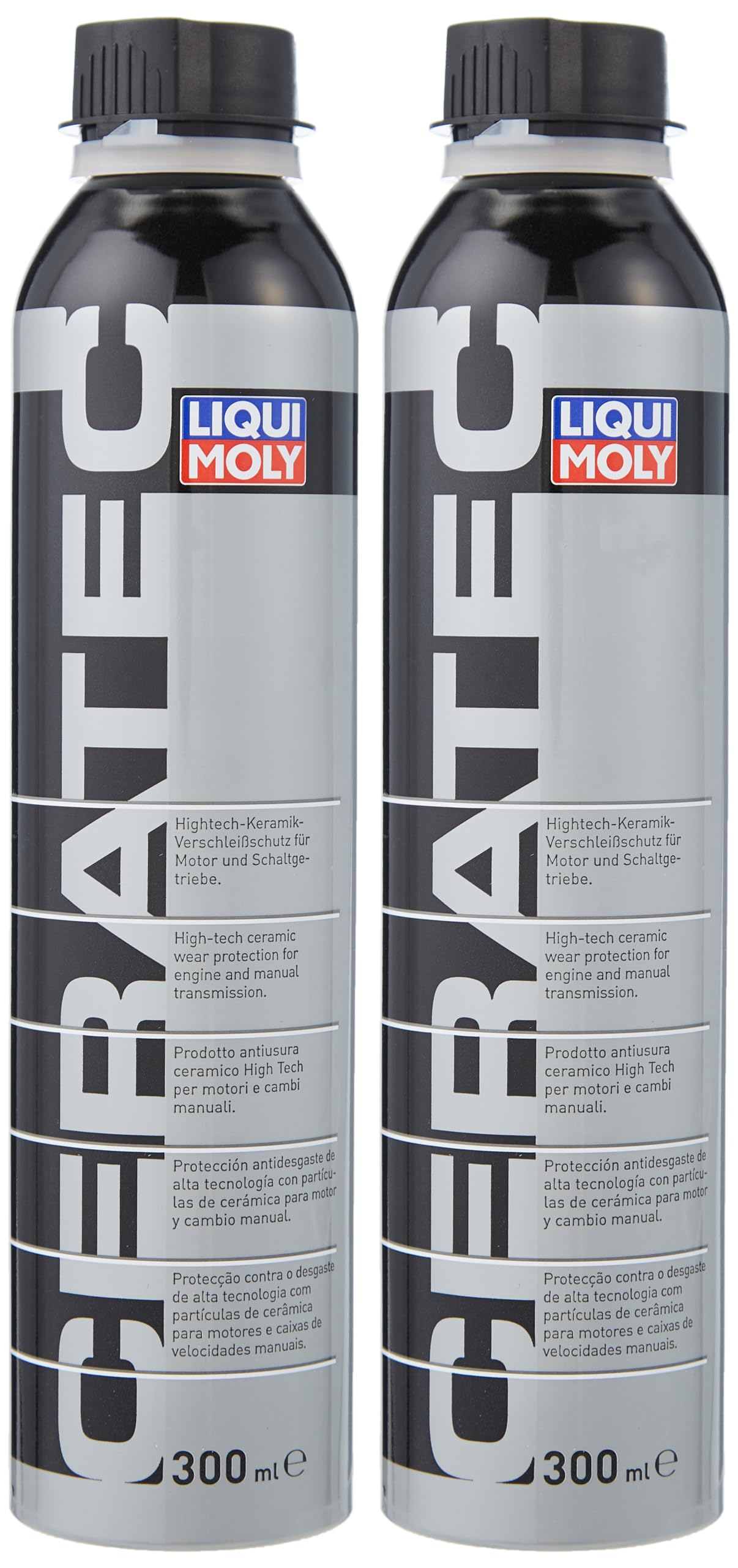 LIQUI MOLY Cera Tec 3721 Öladditiv Keramikverschleissschutz 2 x 300 ml, zwei Dosen Keramik-Ölzusatz