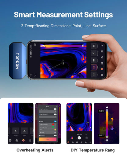 TOPDON TC001-A Wärmebildkamera Android – 256x192 IR Auflösung