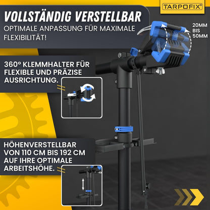 Tarpofix Fahrrad Montageständer bis 30 kg für E-Bike und Fahrrad