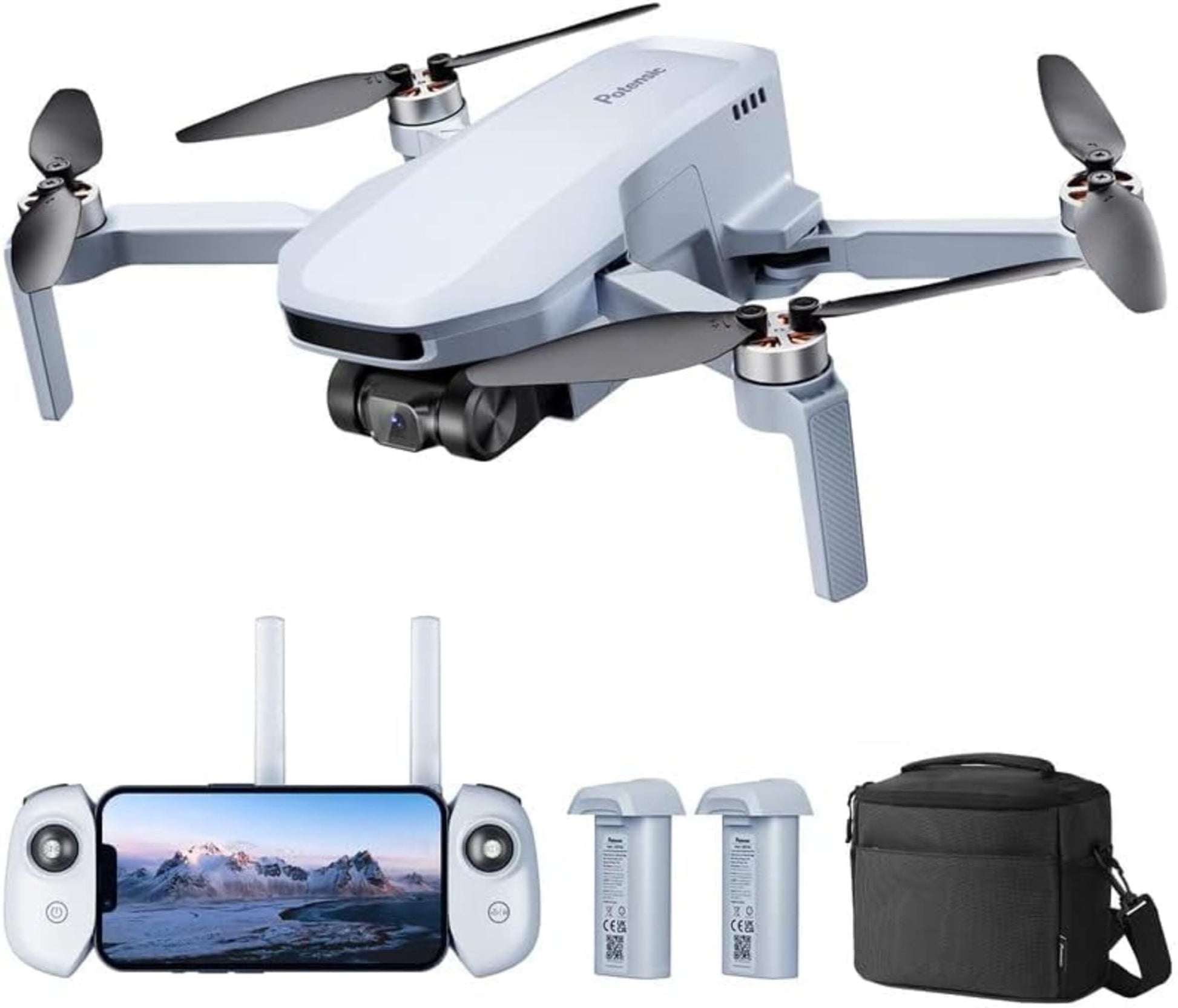 Potensic ATOM SE GPS-Drohne mit 4K EIS Kamera und 2 Akkus