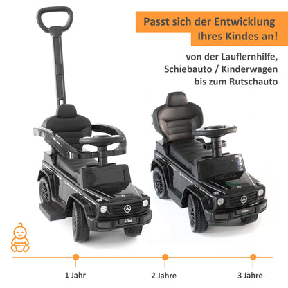 LEMODO Mercedes Rutschauto mit Schiebstange & Sicherheitsbügel