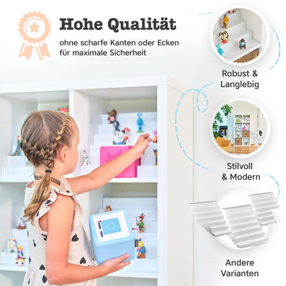 TRAUMBAUM Tonie Regal Einsatz für IKEA KALLAX, magnetisch, weiss