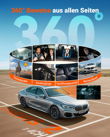 VANTRUE N5S 4-Kanal Dashcam STARVIS 2 – 2.7K Vorne