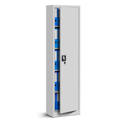 Jan Nowak Aktenschrank Büroschrank Metall – Grau 185 cm