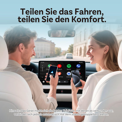 OTTOCAST Mini Slim 2-in-1 Wireless CarPlay & Android Auto Adapter