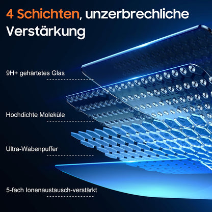 UniqueMe Panzerglas Sichtschutz für iPhone 17 Pro Max, 2 Stück