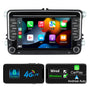 Android Navi-Radio für VW Golf 5 6 Passat Polo T5 - 7 Zoll CarPlay. Schwarzes, rechteckiges Display für Navigation und Infotainment.