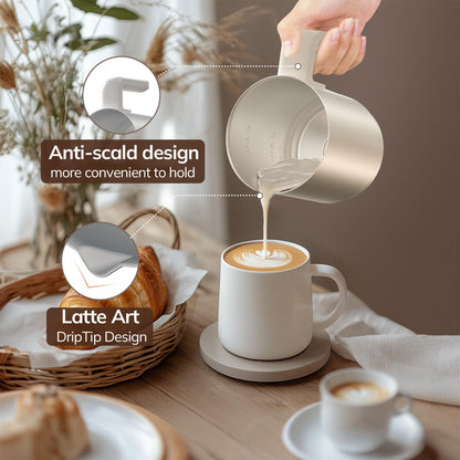 Morpilot Elektrischer Milchaufschäumer 6in1 – Heiss/Kalt Weiss