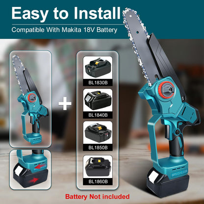 Akku-Handkettensäge für Makita 18V – 6/8 Zoll Elektrisch