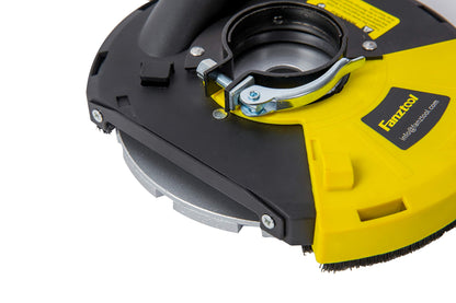 FANZTOOL Diamantschleiftopf 180mm (2er-Set) + Absaughaube Winkelschleifer