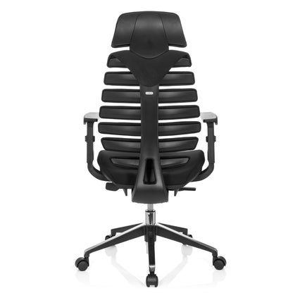 hjh OFFICE Ergo LINE II PRO Ergonomischer Bürostuhl Stoff Schwarz