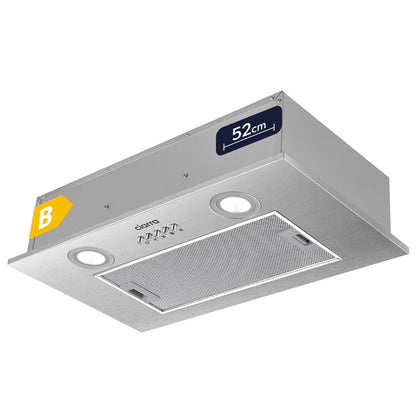 CIARRA CBCS5913A Einbau-Lüfterbaustein – 52cm Edelstahl. Edelstahl-Modul entfernt Kochdünste für Küchenabluft.