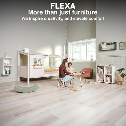 Flexa DOTS Kinderzimmer Bücherregal Wandregal - Rosa