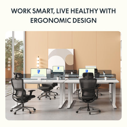 FLEXISPOT E1 PRO Elektrisches höhenverstellbares Tischgestell – Schwarz