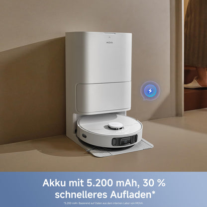 Mova E40 Ultra Saugroboter mit Wischfunktion und All-in-One-Station