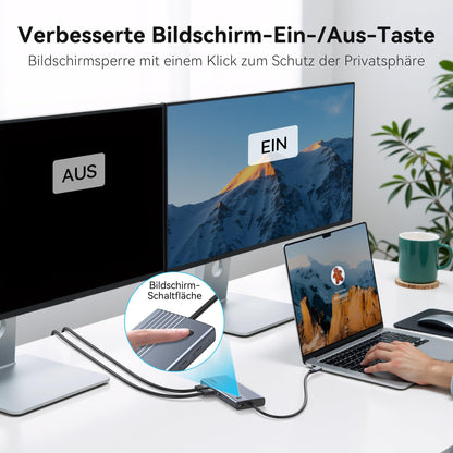 USB C Dockingstation 15-in-1 – Triple 4K Display & 100W PD