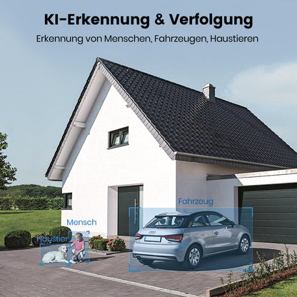 aosu 3K WLAN Überwachungskamera Aussen – 2600 Lumen Flutlicht