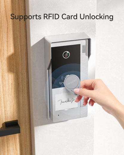 TMEZON WLAN IP 1080P Video Türsprechanlage 2-Familienhaus - 7'' Touch