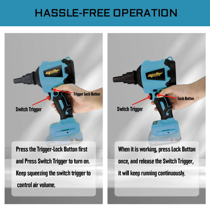 Mellif Akku Gebläse bürstenlos – für Makita 18V Akkus (ohne)