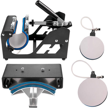 VEVOR Transferpresse 5 in 1 T-Shirt Hitzepresse Maschine 38x30cm