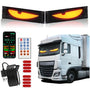 LED Devil Eyes Augen LKW Auto 2er Set - Dynamisch 12x60cm. Zwei 12x60cm LED-Streifen für dynamische Akzentbeleuchtung.