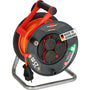 Brennenstuhl Garant V2 IP44 Kabeltrommel – 25m Outdoor. Robuste, runde Kabeltrommel mit 25m orangefarbenem Kabel zum Aufrollen im Außenbereich.