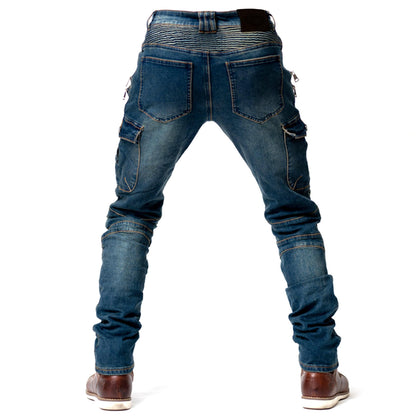oFzimTo Motorradjeans Herren Stretch-Jeans mit Protektoren