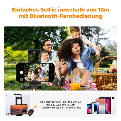 K&F CONCEPT Kamerastativ S255A3+BH-36, Reisestativ 190 cm