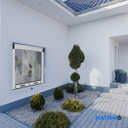 MATISMO Fliegengitter Insektenschutzrollo aus Aluminium nach Mass
