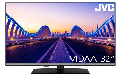 JVC LT-32VDF5455 Smart TV HDR Full HD - 32 Zoll Schwarz. Schwarzer 32-Zoll-Flachbildschirm für Smart TV, HDR und Full HD.