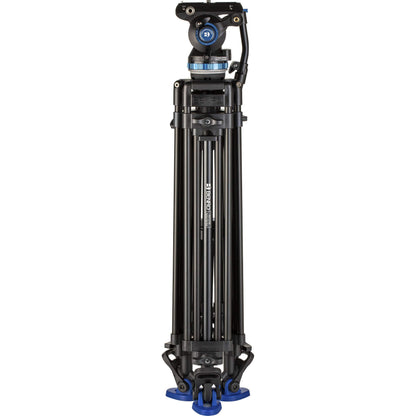 Benro A673TM Dual Stage Video Stativ S8PRO Kopf – 75mm Schüssel, Schwarz