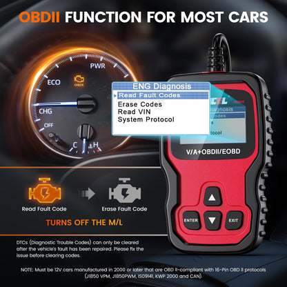 ANCEL VD500 OBD2 Diagnosegerät für VW Audi Skoda Seat – Deutsch