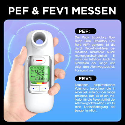 MediConnect Peak Flow Meter 2.0 Lungenmonitor - Bluetooth