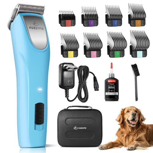 FuzzyFix Profi Hundeschermaschine PC615UX mit 2 Geschwindigkeiten, Edelstahlklingen und ergonomischem Design