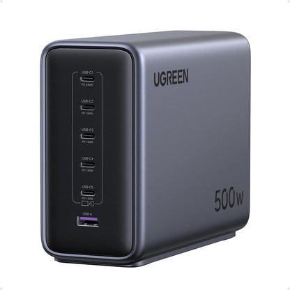 UGREEN Nexode 500W USB C Ladestation 6-Port GaN Netzteil