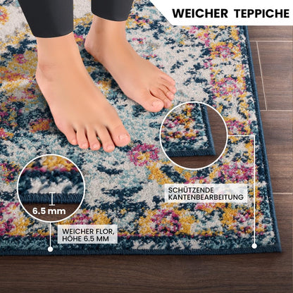 Surya Rabat Vintage Teppich 200x274 cm - Bunt Boho Stil